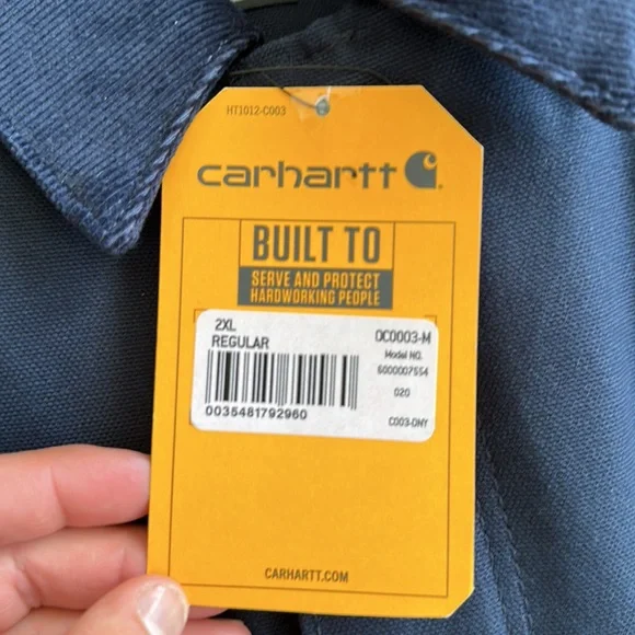 NEW XXL Carhartt mens Loose Fit Duck Insulated Traditional Coat work - Picture 3 of 8